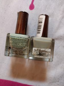 Nailpaints Red And Blue Color