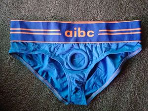 Men's Blue Boxer with hole in. the front