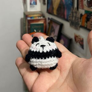 Crochet Panda Amigurumi Bag Charm
