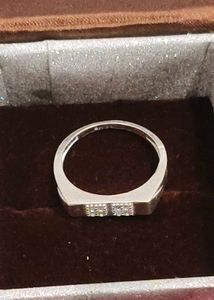 pure silver gents ring