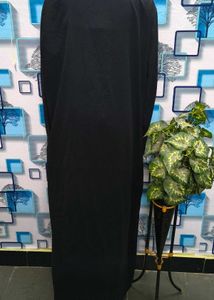 Elegant Black Burqa Nida Fabric Smoothly