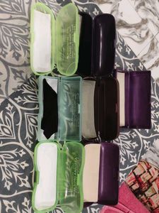 Set of 7 Hard Plastic Assorted Eyeglass Cases