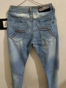 Light Blue Wash Denim Jeans