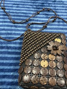 Unique Beaded &amp; Crafted Crossbody Bag