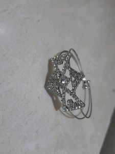 Silver Bracelet, Girls, Shiny Stone
