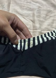 Striped Swim Top/Padded Bralette