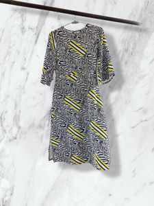 Stylish Zebra Print Midi Dress