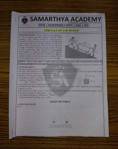 Class 9th Force, Work and Energy & Sound Notes
