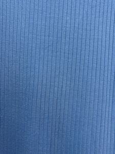 Bodycon Blue Dress With Chest Cut Design