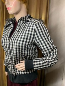 Checkered Hooded Jacket