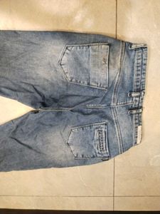 Vintage Distressed Flare Jeans