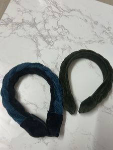 handmade Braided Velvet Headbands Set
