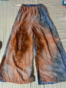 Blue Pink Flared Trouser