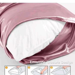 71.Satin pillow cover