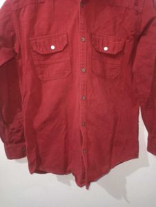 A Maroon Colour Shirt For men