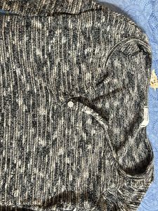 Marled Grey Long Sleeve Top