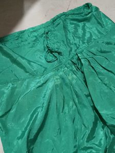 Green Silk salwar XXL size