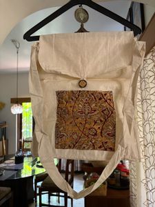 Kalamkari patchwork sling Bag