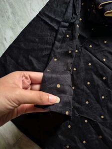 Black Printed Kurta Set