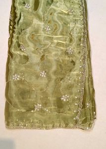 Green heavy saree