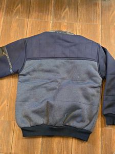 Stylish Blue Bomber Jacket
