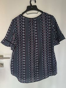 Bohemian Print Short Sleeve Top