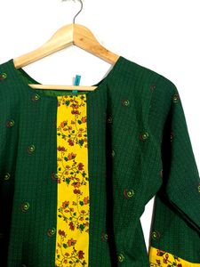 Multicolored Printed Kurtha Set(Women's)