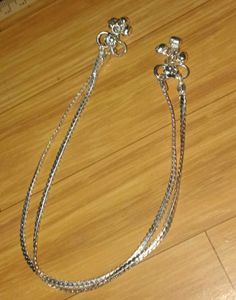 4 combo of Elegant Silver Anklet with Bells