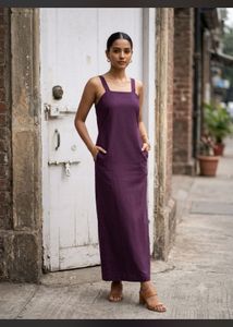 Elegant Plum Maxi Dress