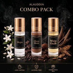 Alauddin Attar Trio - Mogra, Choco Musk, White Oud