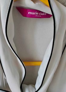 Chic White Bow Blouse