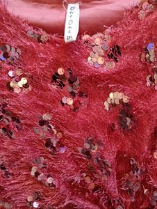 Sparkly Sequin Furry Dress