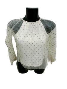 🌸 Zara Brand Polka Dot Net Crop Top🌸