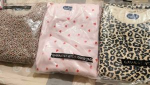 Cute Pink Heart Print Pajama Set