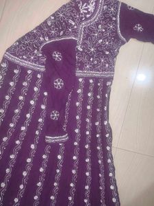 Elegant Embroidered Anarkali Kurta