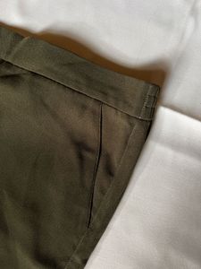 Olive Green Wide Leg Pants