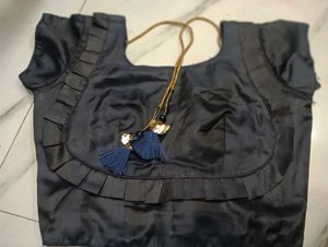 Elegant Dark Blue Blouse