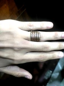 Copper Roundend Round Ring Pure Copper (Free Size)