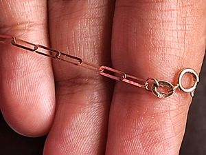 Gold Paperclip 18kt Bracelet With Proper Bill
