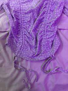 🎀Lavender Mesh Top.SIZE-28-34