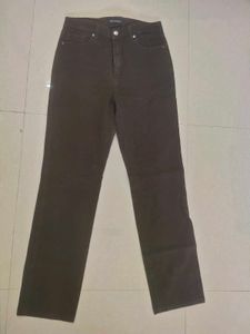 Imported Slim Straight Fit Coffee Brown Pants