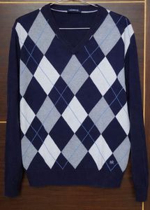 Men's Argyle Pattern Sweater