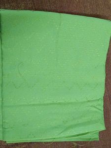 Green blouse Material with Textured Pattern