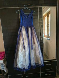 Girls' Blue Floral gown