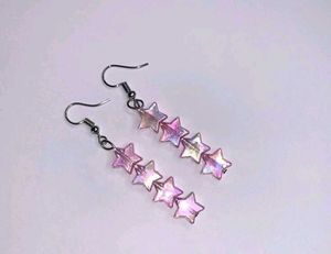 COMBO : Star Charm Dangle Earrings ( 2 Pairs)