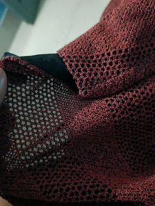 Maroon V-Neck Long Sleeve