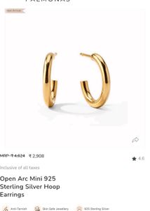 Elegant Sterling Silver Hoop Earrings