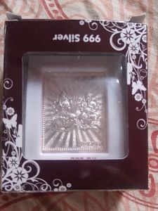 Silver Coated Laxmi And Ganesh Murti