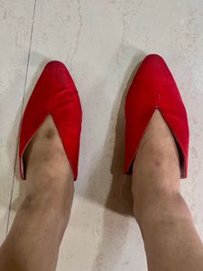 !sale! Mast And Harbour Red Mule Flats