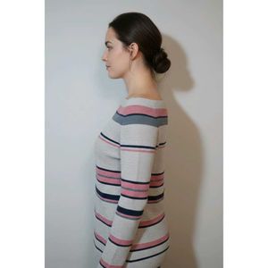 Striped Off-Shoulder Knit Top